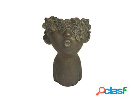 Maceta DKD HOME DECOR (Cemento - 11 x 11 x 18 cm)