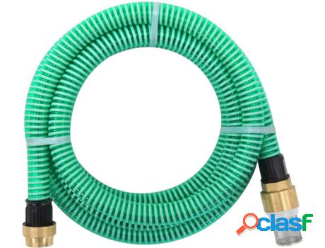 Manguera de Succión VIDAXL con Conectores (Verde - PVC -
