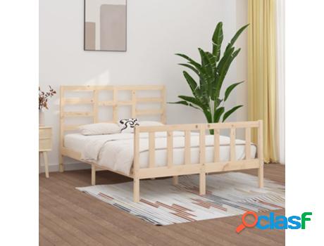 Marco de Cama VIDAXL (Madera - Marrn - 205.5 x 146 x 104 cm)