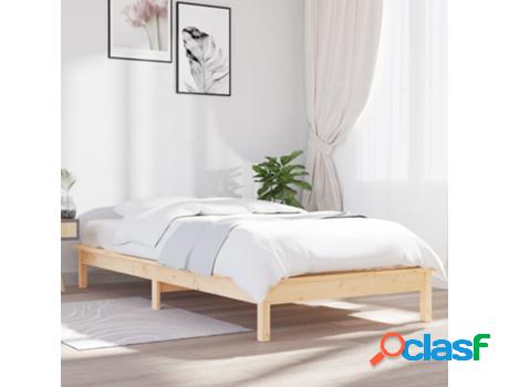 Marco de Cama VIDAXL (Madera - Marrn - 212 x 101.5 x 26 cm)