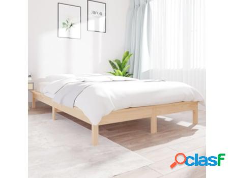 Marco de Cama VIDAXL (Madera - Marrn - 212 x 211.5 x 26 cm)