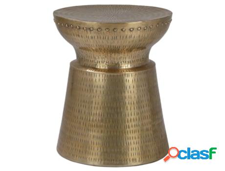 Mesa Auxiliar Kuovola Aluminio 35 cm Metal Dorado Decorativa