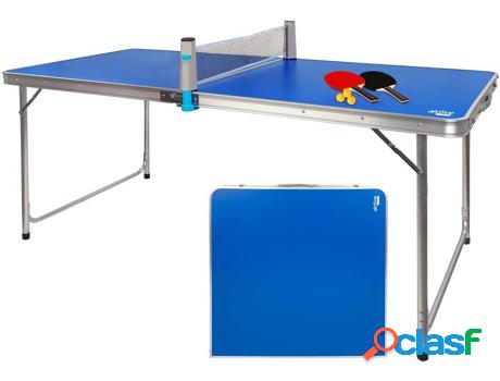 Mesa Ping Pong Plegable AKTIVE Camping (Azul - Acero -