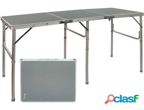 Mesa Plegable AKTIVE (Gris - Aluminio - 14x60x70 cm)