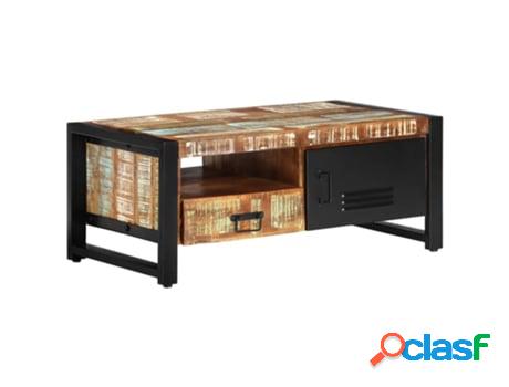 Mesa de Centro VIDAXL (Madera - Multicolor - 100 x 50 x 41