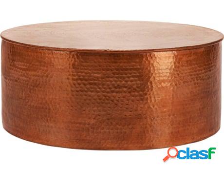 Mesa de Centro WOMO-DESIGN Rojo Aluminio Cobre (76 x 32 cm)
