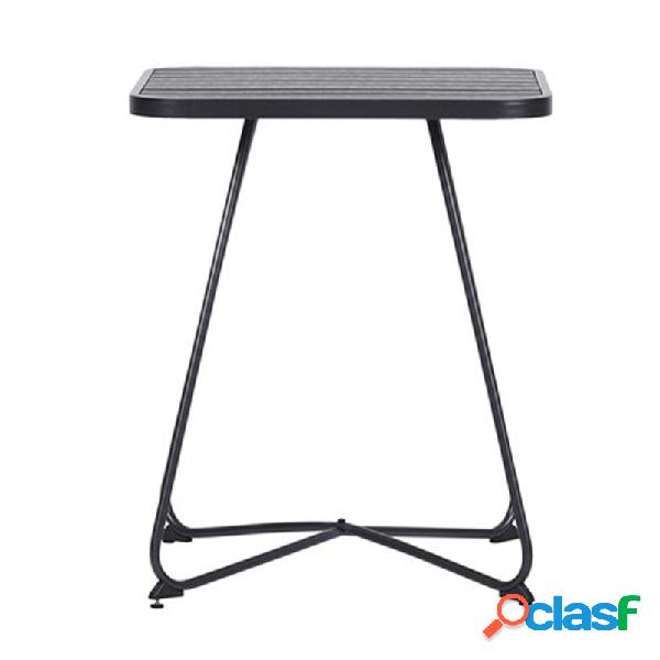 Mesa schou acero cuadrada negro 58 x 58 cm