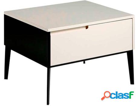 Mesita de Noche ANGEL CERDÁ S.L. 7031-L (Negro - MDF - 60 x