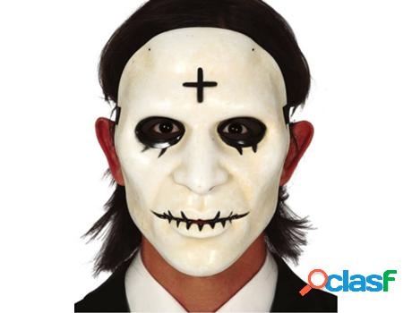 Máscara DISFRAZZES Blanca Con Cruz