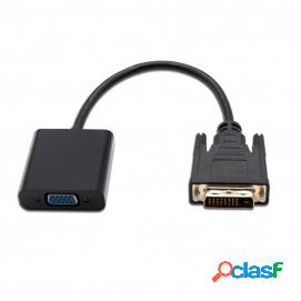 Nanocable Conversor Dvi 24+1/m A Vga Hdb15/h, Negro, 10