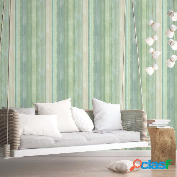 Noordwand Evergreen Papel pintado Gradient Stripes verde