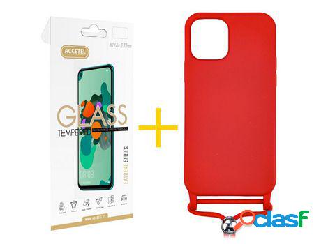 Pack 1 X Protector de Vidrio Templado 2.5D + Funda ACCETEL
