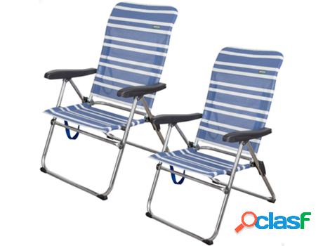 Pack Ahorro 2 Sillas Playa Mykonos Multiposición Antivuelco