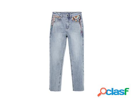 Pantalones Vaqueros DESIGUAL Mujer (Multicolor - 44)