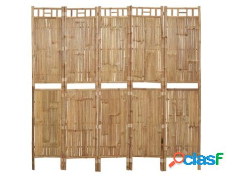 Particin VIDAXL (Bambu - Marrn - 200 x 180 cm)