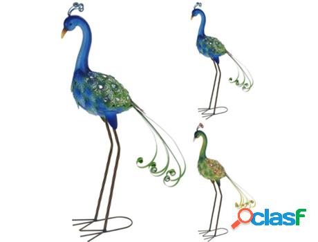 Pavo real metal 37x12x78 cm