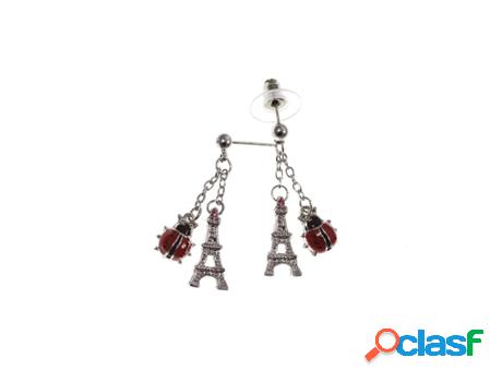 Pendientes SC_CRYSTAL Mujer (Ródio - Plateado)