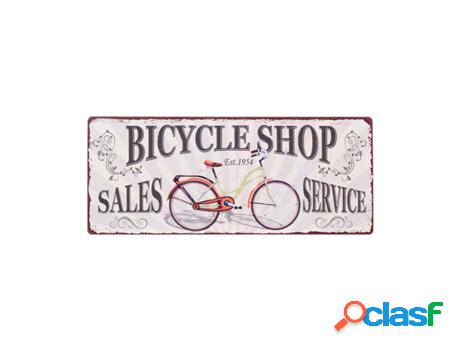 Placa Pared Bicycle Shop Adorno Pared Placas Metal