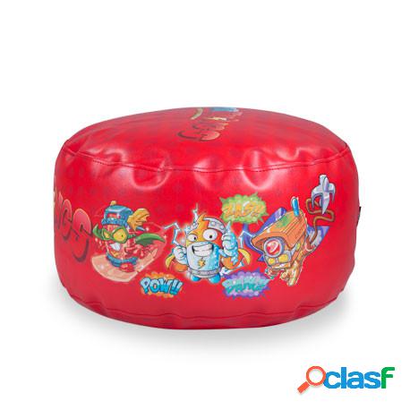 Puff Redondo Edición Superthings Rojo - 60x30