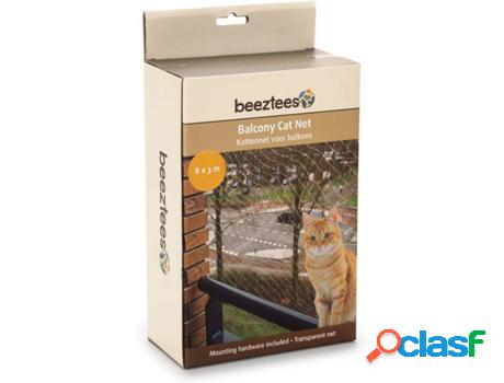 Red de Seguridad para Gatos BEEZTEES (Transparente - 8x3m)