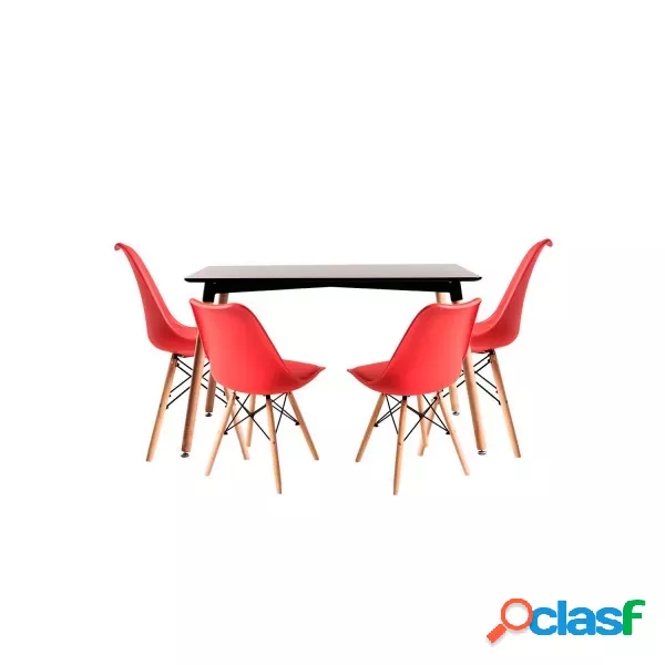 RegalosMiguel - Conjunto Mesa Tower Rectangular 120 x 80 cm