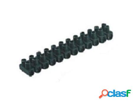 Regleta conexion n.16 negra pack-10 ud