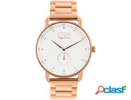 Reloj CAYMLINE White & Rose Gold Mujer (Acero - Mujer)