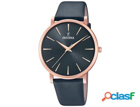 Reloj FESTINA Mujer (Piel Genuína - Gris)