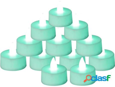 Set 20 Velas LED VIDAXL Sin Llama Colores (Blanco)