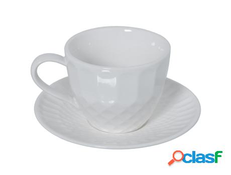 Set 6 Tazas Blanco DRW (10,5x8,2x6,5cm)