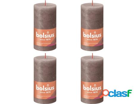 Set 6 Velas BOLSIUS Shine Rústico (Gris - Duración: 60h)