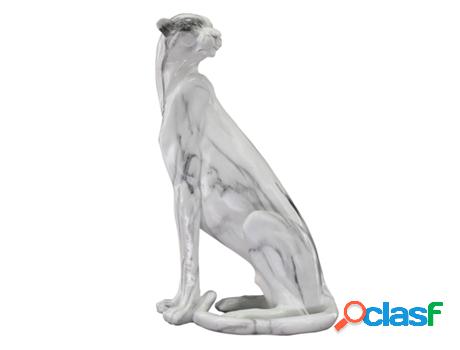 Signes Grimalt - Figura Leopardo Blanco de Resina | Figura