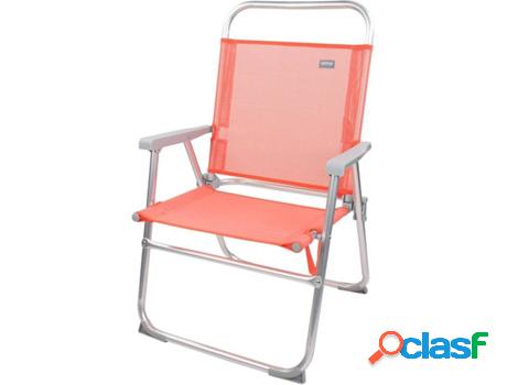 Silla Plegable AKTIVE (Coral - Textilene - 56x50x88 cm)