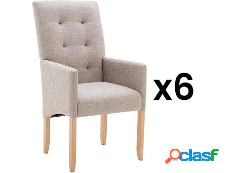 Silla VENTE UNIQUE Melisende (Beis - Tejido - 106 x 60 x 67