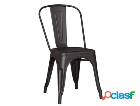 Silla metal 801 negra