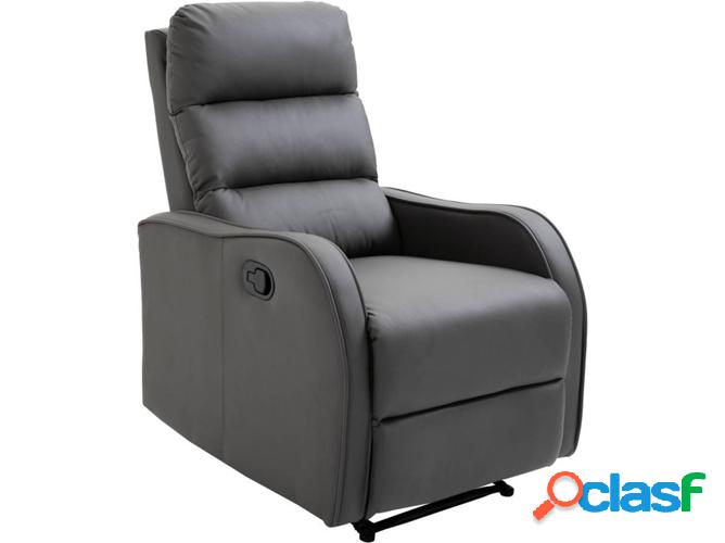 Sillón HOMCOM 833-704CG (Gris - 65x89x100cm - PU)