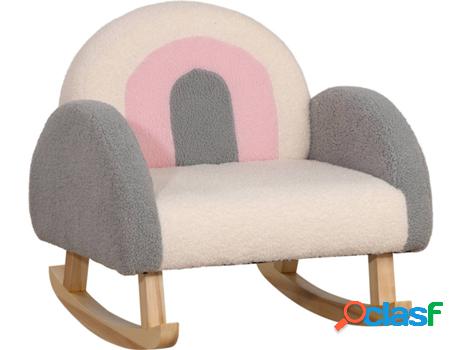 Sillón Infantil HOMCOM 310-056GY Madera de Eucalipto -