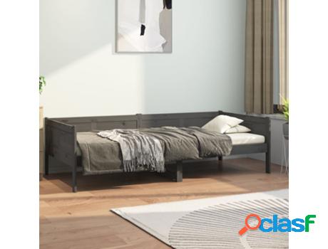 Sof-Cama VIDAXL (Madera - Gris - 203.5 x 86 x 56.5 cm)