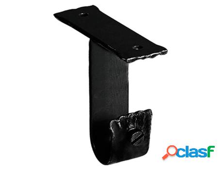 Soporte techo forja ø 28 mm. negro juego 2 piezas