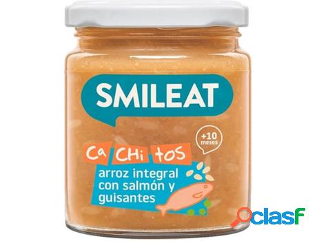 Tarrito con Cachitos de Arroz con Salmón y Guisantes