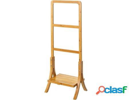 Toallero LOLAHOME De Baño Natural Nórdico De Bambú De