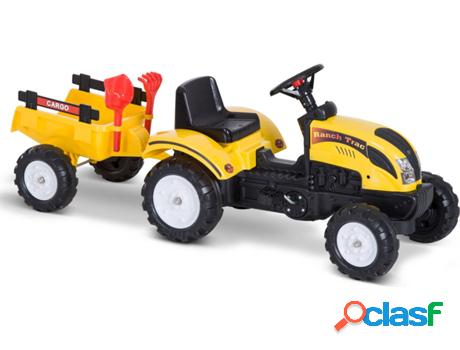 Tractor HOMCOM de Pedales (Edad Minima: 3 - 123x42x51)