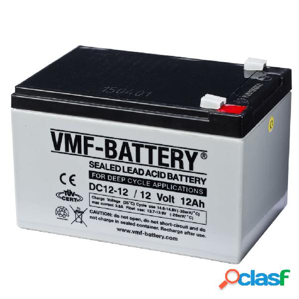 VMF Batería de ciclo profundo AGM DC12-12, 12 V, 12 Ah