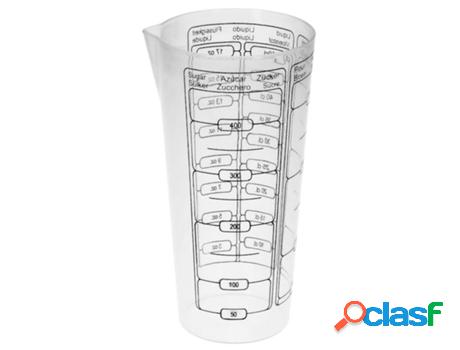 Vaso medidor plastico oryx 500 ml. 8,5x6x16 cm.