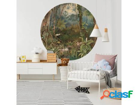 Wallart Papel De Parede Circular In The Jungle 142,5 Cm