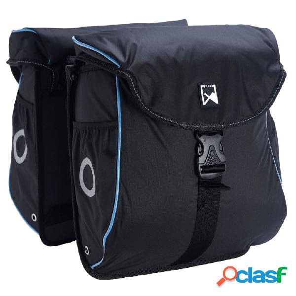 Willex Alforjas para bicicleta 300 Flexi 24 L negro y azul