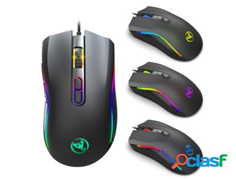 Wired Gaming Mouse Backlit Ergonomic Mouse With 7 Backlight