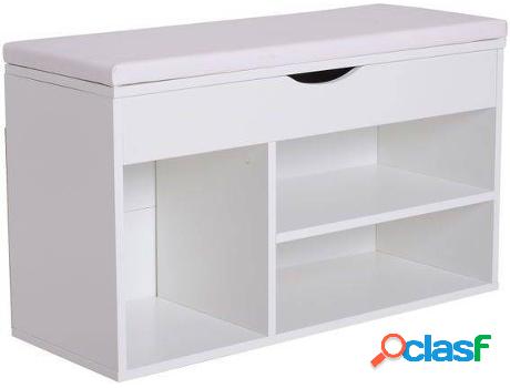 Zapatera HOMCOM 837-005 Blanco (Aglomerado - 80 x 30 x 47