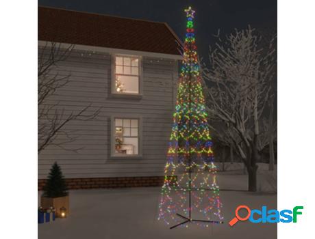 Árbol De Navidad Cónico 3000 Led 230X800 VIDAXL