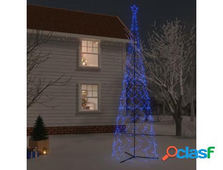 Árbol De Navidad Cónico 3000 Led 230X800 VIDAXL (Azul -